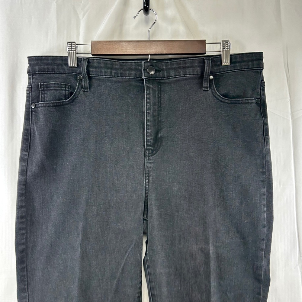 Buffalo David Bitton Mollie Skinny Jeans Womens 16/36 Black High Rise Stretch - Picture 2 of 11